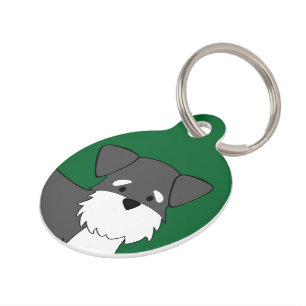 Customisable Miniature Schnauzer Dog Tag