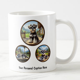 Customisable Miniature Schnauzer Puppy Coffee Mug