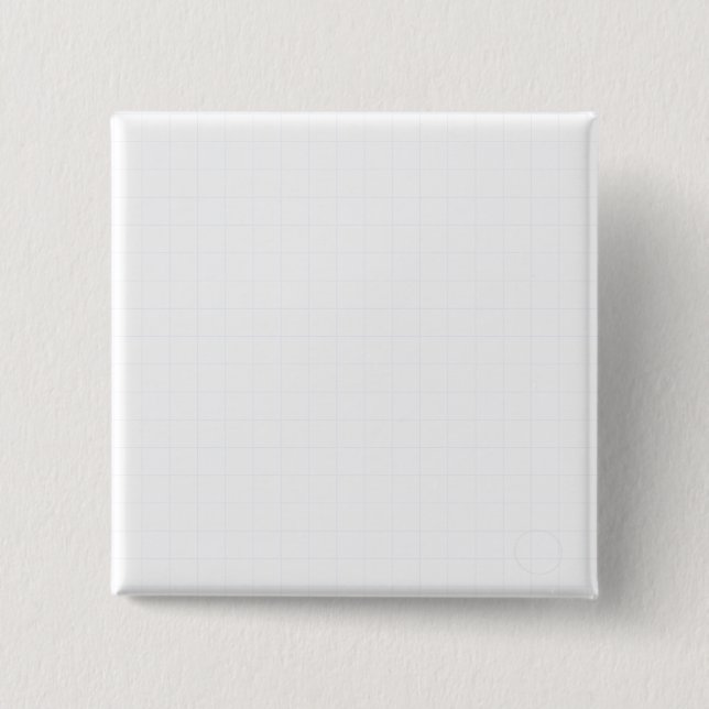 Customisable Minimalist White Grid Texture 15 Cm Square Badge (Front)