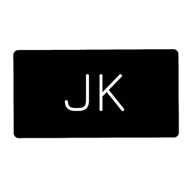 Customisable minimalistic initials name (Front)