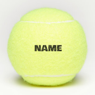 Customisable minimalistic initials name tennis balls