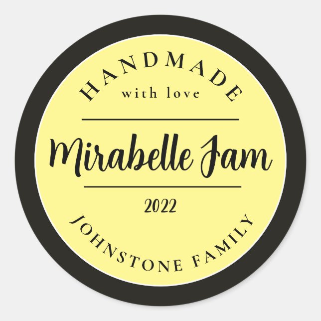 Customisable Mirabelle Jam Sticker (Front)