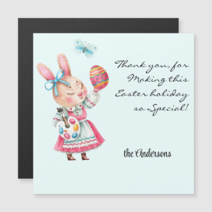 Customisable, Miss Easter Bunny Magnetic Thank You