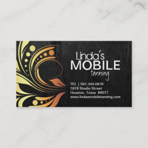 Customisable Mobile Tanning Business Cards