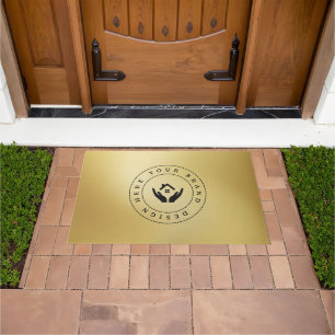 Customisable Modern Business Logo Doormat