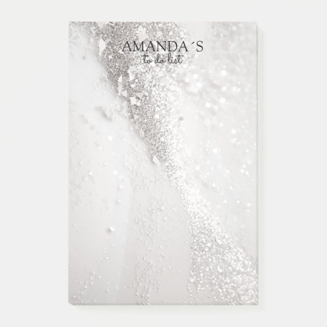Customisable Modern Glitter Notes (Front)