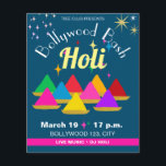 Customisable Modern Hindu Holi Festival Colours  Flyer<br><div class="desc">Customisable Holi colours festival modern colourful invitation card. Celebrate the Holi Hindu festival of colours with this colourful bright and happy design. Modern, trendy abstract holi festival aesthetic illustration gift wrap and party tableware. Please, see the collection for other products. Hindu happy Holi festival modern pattern design. Sprinkle yourself in...</div>