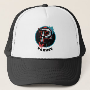 Customisable Modern Minimalist Monogram "P" Trucker Hat