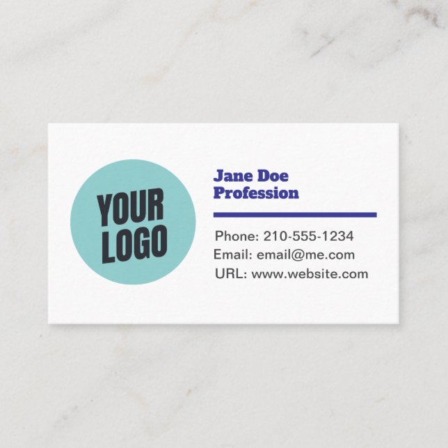 Customisable Modern Minimalistic Business Card (Front)