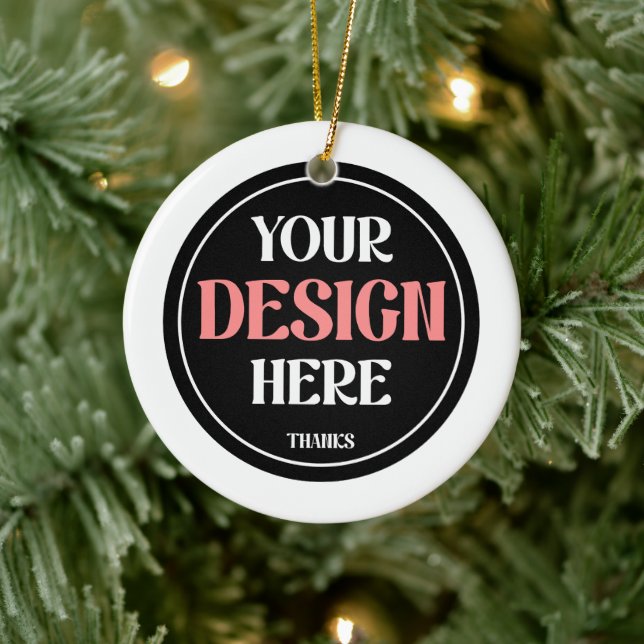 Customisable, modern, sleek & timeless ceramic ornament (Tree)