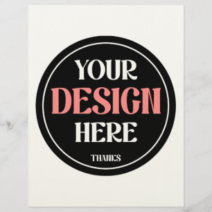 Customisable, modern, sleek & timeless custom letterhead