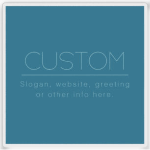 Customisable Modern Text   Ocean & Robin Egg Blue
