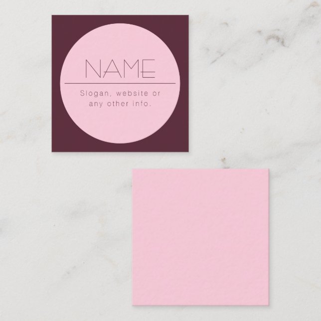 Customisable Modern Text w/Border Card (Front/Back)