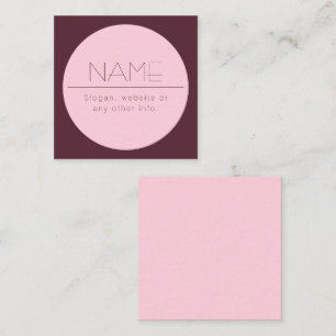 Customisable Modern Text w/Border Card