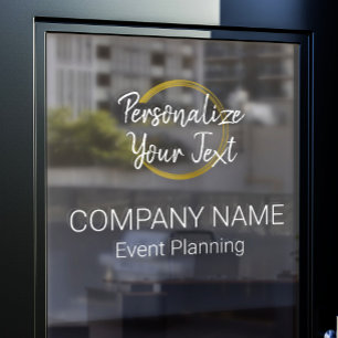 Customisable Modern White & Gold Event Planning