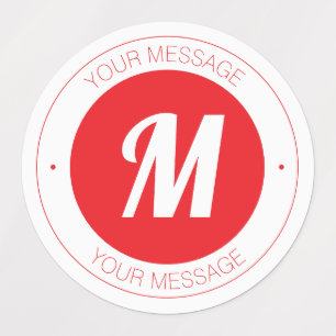 Customisable Monogram & Circular Text Template