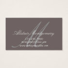 Customisable Monogram Lawyer Business Cards