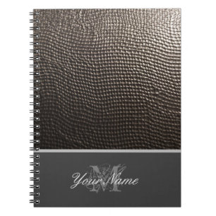 Customisable Monogram with elegant grunge! Notebook