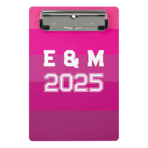 "customisable monogramm and years  mini clipboard