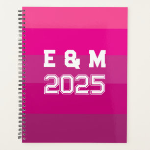 "customisable monogramm and years planner