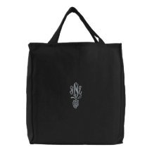Customisable Monogrammed Embroidered Tote Bag