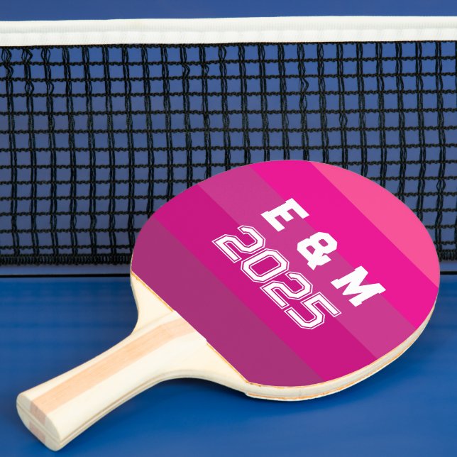 Customisable monograms and years  ping pong paddle (Insitu)
