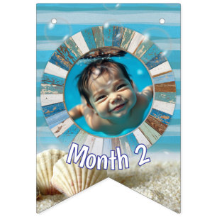 Customisable Month By Month Bunting Flags