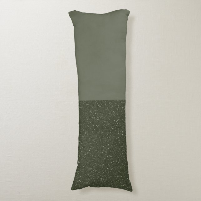 Customisable Moss Green Body Pillow (Front Vertical)