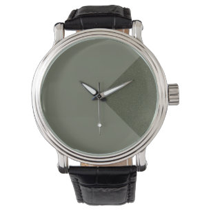 Customisable Moss Green Diagonal Watch
