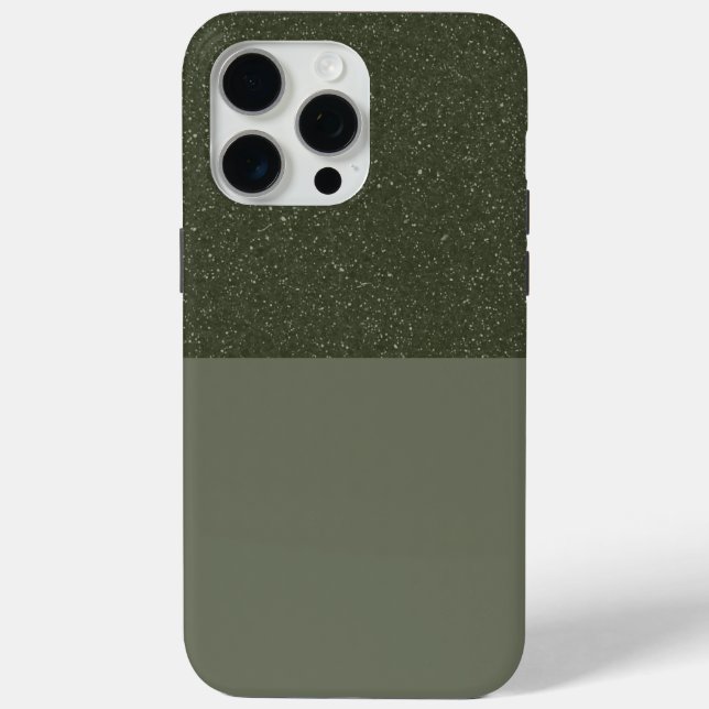 Customisable Moss Green Duo iPhone Case (Back)