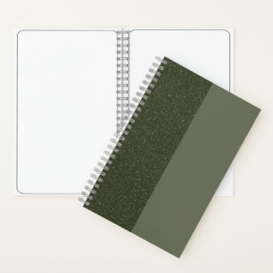 Customisable Moss Green Duo Sketchbook Notebook