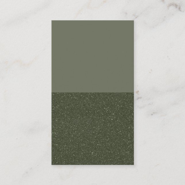 Customisable Moss Green Flat Card – Bottom Noise (Front)