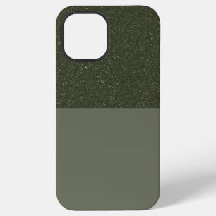 Customisable Moss Green Glitter iPhone Case