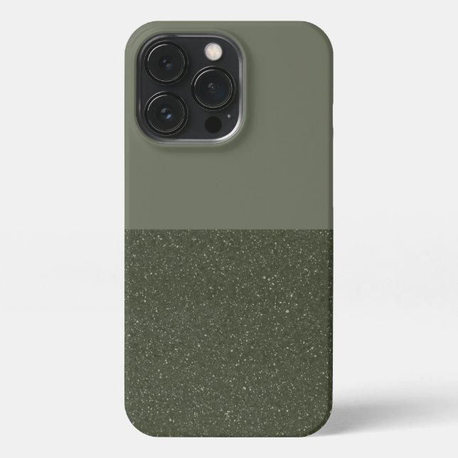Customisable Moss Green iPhone Case (Back)