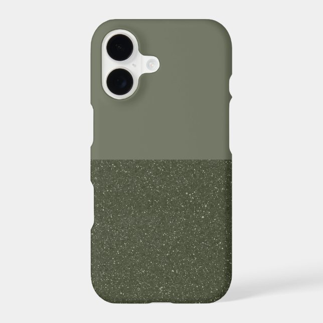 Customisable Moss Green iPhone Case (Back)