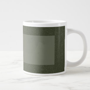 Customisable Moss Green Label Mug