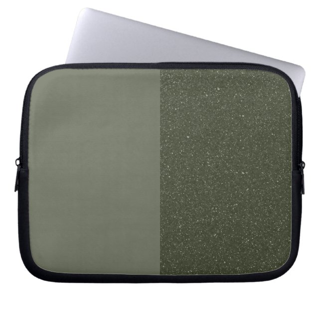 Customisable Moss Green Laptop Sleeve (Front)