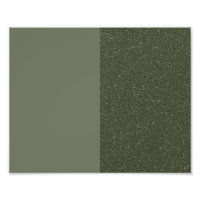 Customisable Moss Green Poster – Reversed Split