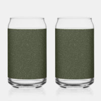 Customisable Moss Green Speckled Drinkware Set