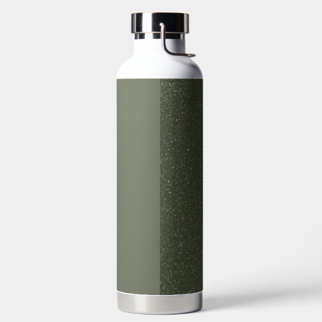Customisable Moss Green Split Water Bottle (Left)