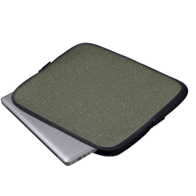 Customisable Moss Green Texture Laptop Sleeve (Front Bottom)