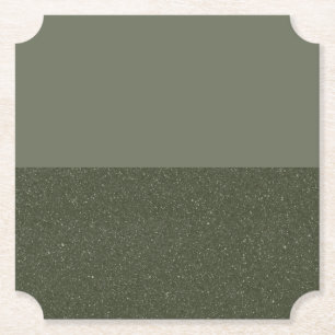 Customisable Moss & Olive Split Drink Coaster