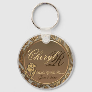 Customisable Mother Of The Groom Keepsake Keychain