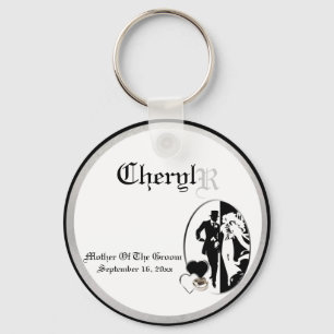 Customisable Mother Of The Groom Keepsake Keychain