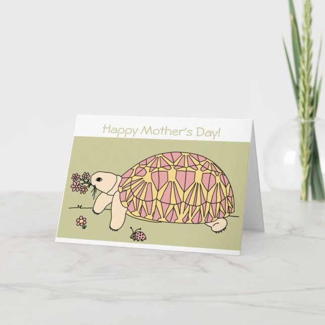 Customisable Mother’s Day Star Tortoise Card 8 (Front)