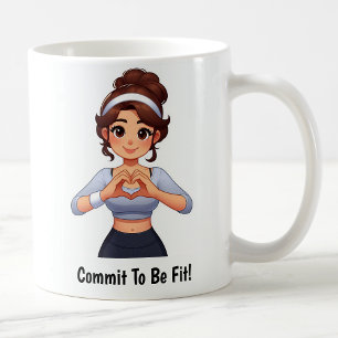 Customisable Motivational Fitness Coffee Mug