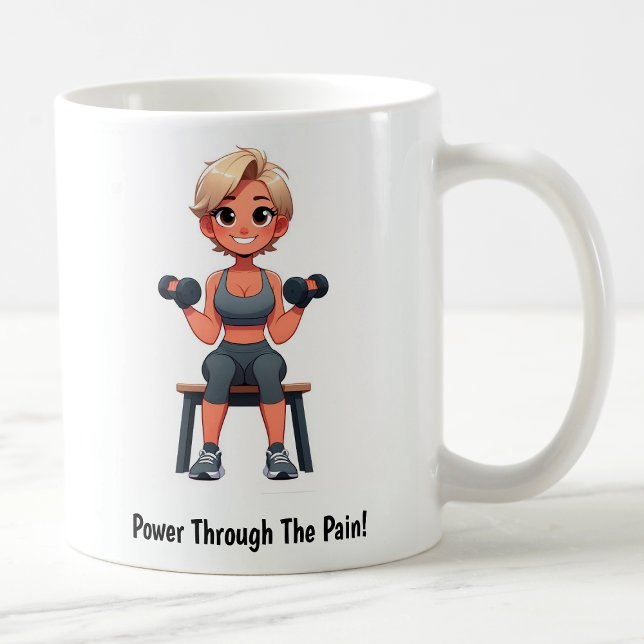 Customisable Motivational Fitness Coffee Mug (Creator Uploaded)