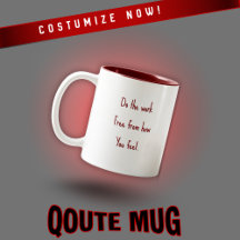 Customisable Motivational Quote Mug 