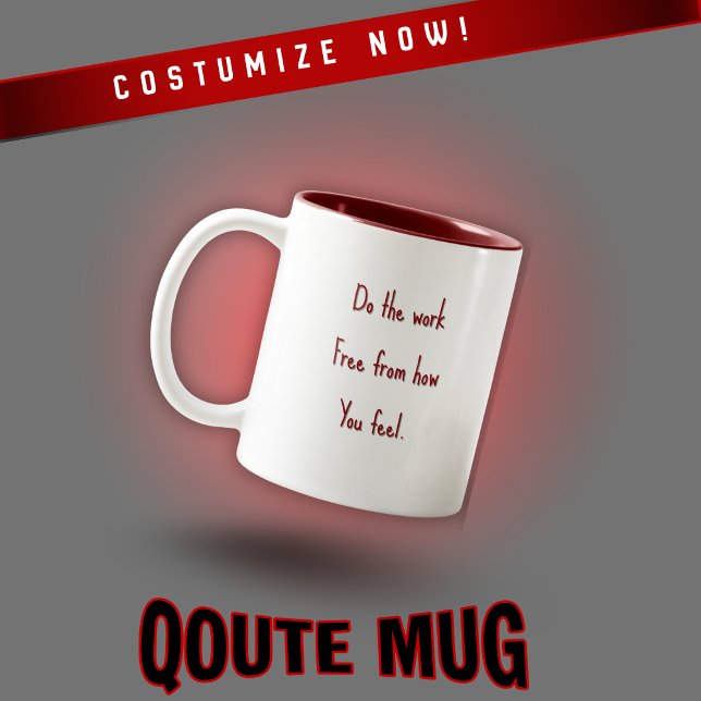 Customisable Motivational Quote Mug  (Creator Uploaded)