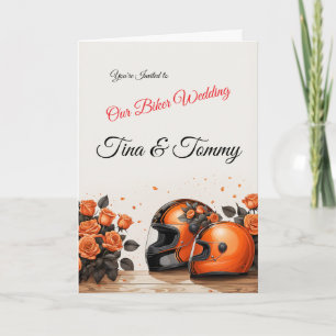 Customisable Motorcycle Biker Wedding Invitation